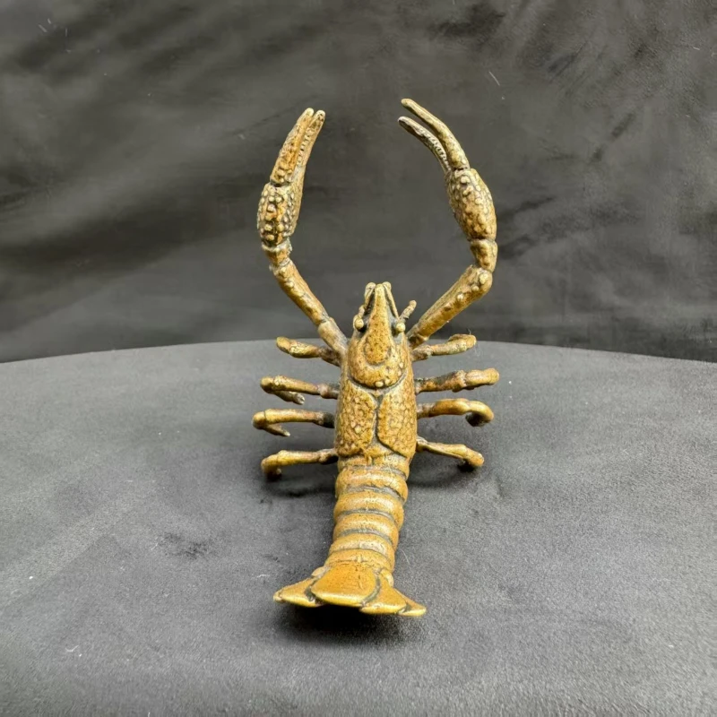 

Little Fairy / Retro Brass Exquisite Crayfish Desktop Ornaments Creative Metal Sculpture Furniture Living Room Decoration Crafts