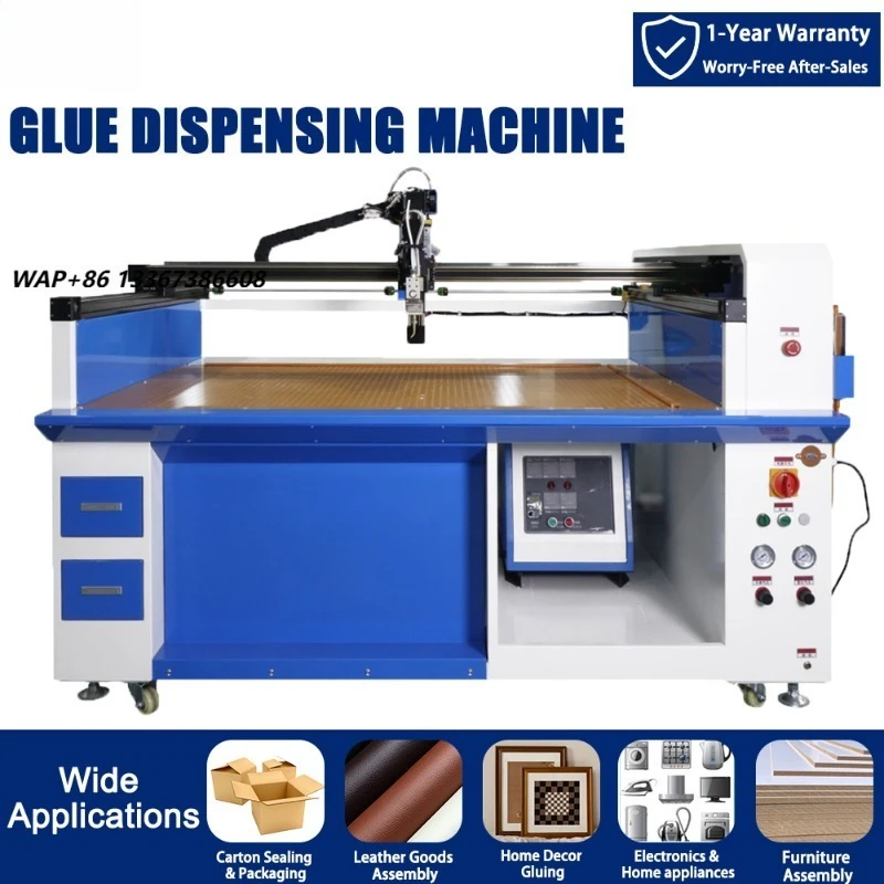 Leather Rigid Box Carton Corrugated Sheet Cardboard Desktop Electric Semi Automatic Cold Glue Gluing Machine
