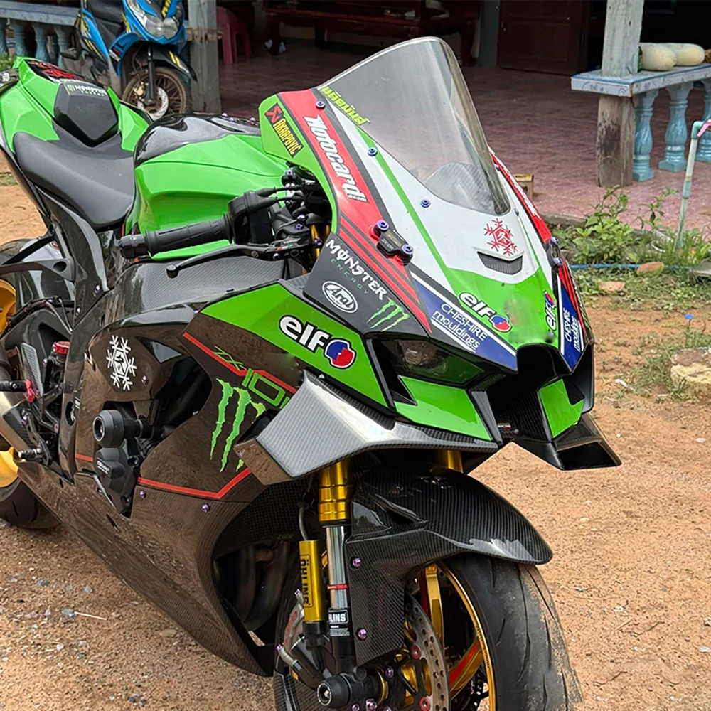 For Kawasaki ZX-10R ZX-10RR 2022-2025 Motorcycle Side Winglet