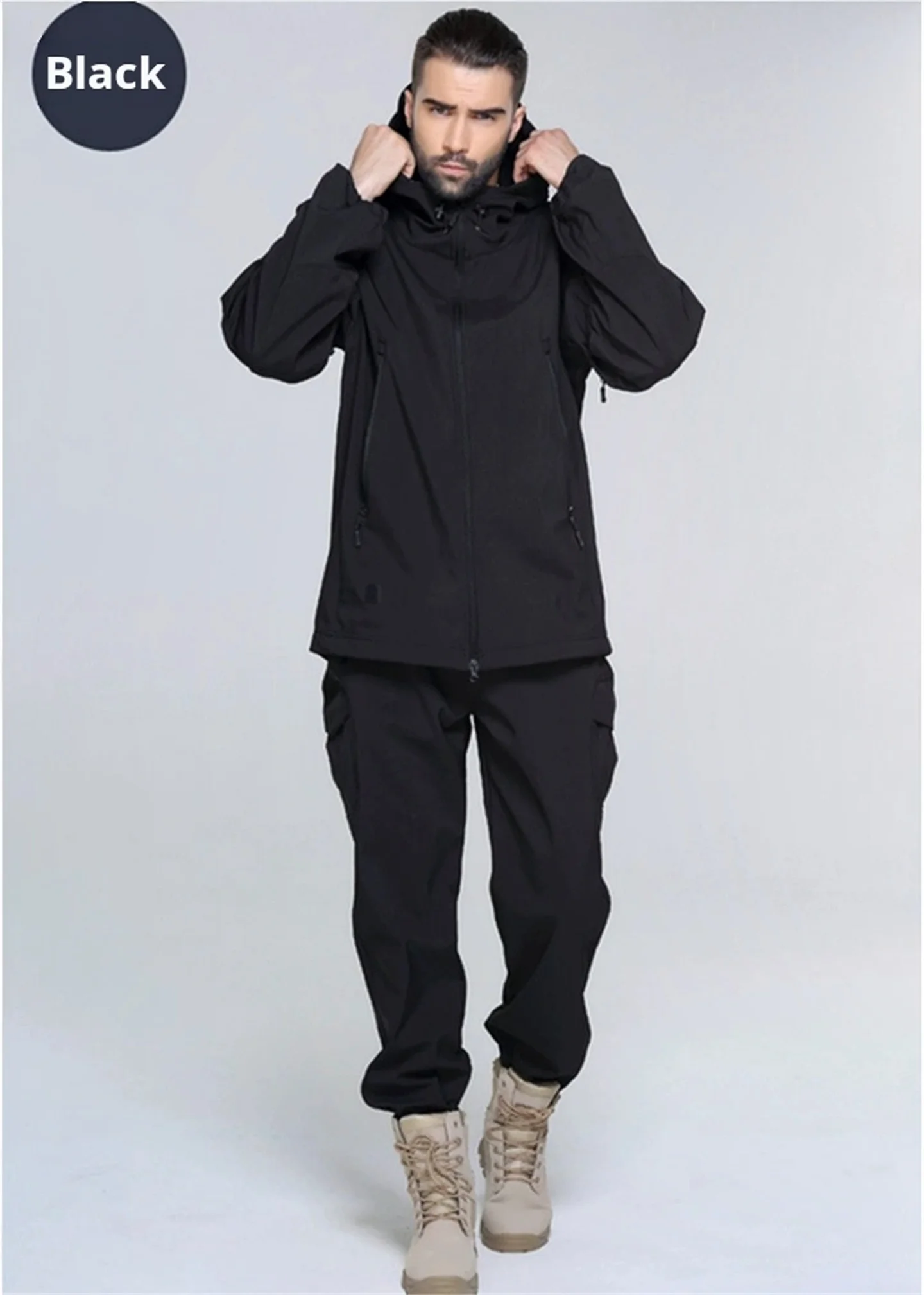 Men Women's Camouflage Hunting Uniform TAD Soft Shell Jacket Pants Winter Outdoor Windproof Waterproof Thermal Tactical Suit - view 6