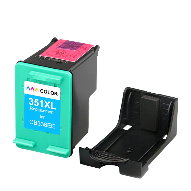 Cartucho de tinta para impresora HP, recambio de tinta de Color negro, D4260 Deskjet, 350, D4360, C4200, HP350, HP3510, 351, 4260 XL, 350XL, 351XL