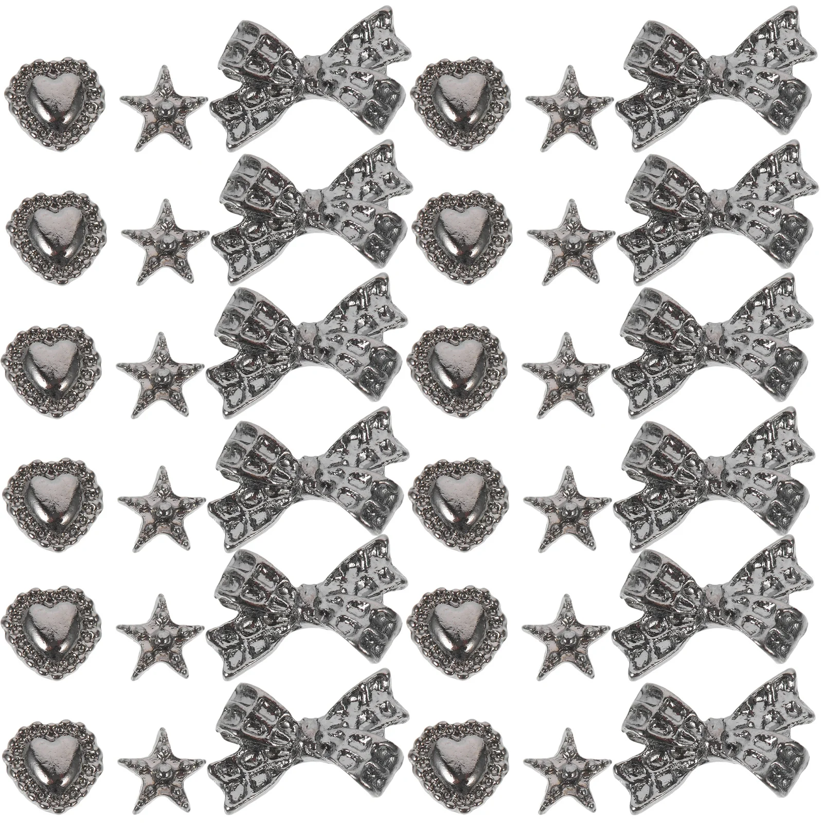 

30Pcs Nail Art Decors Alloy DIY Manicure Accessories for Nail Decoration Craft Eye Makeup Body Art Jewelry Supplies