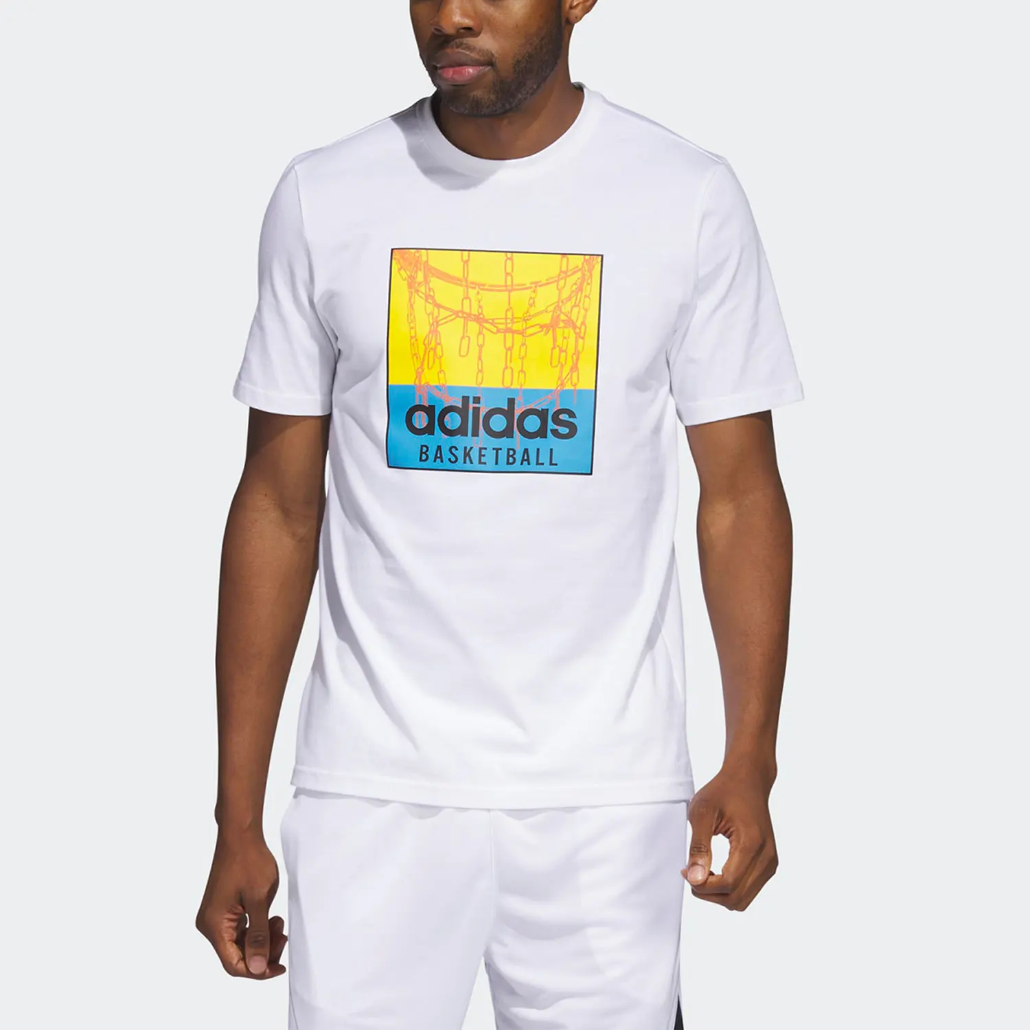 

Оригинальная мужская баскетбольная футболка Adidas New Season с коротким рукавом IC1861