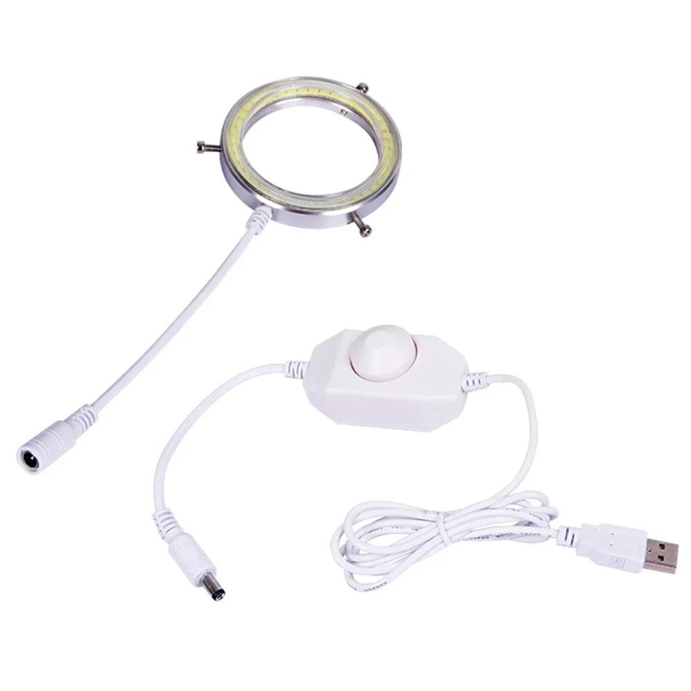 

Kaisi Ultra-Thin High Brightness 60 LED Adjustable Ring Light Illuminator Lamp For STEREO ZOOM Microscope USB Interface Portable