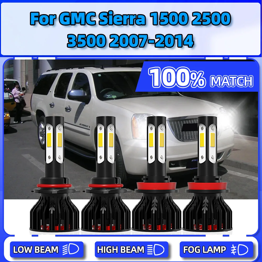 

Лампы Canbus для передних фар автомобилей GMC Sierra 240, 1500, 2500, 3500, 2007, 2008, 2009, 2010, 2011, 2012, 2013, 2014