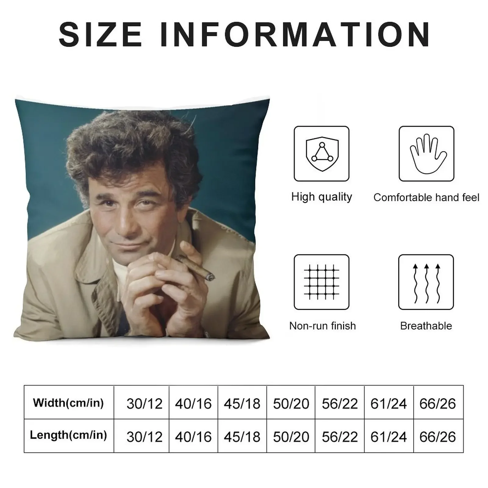 Columbo Throw Pillow Pillowcase Pillow Case pillow