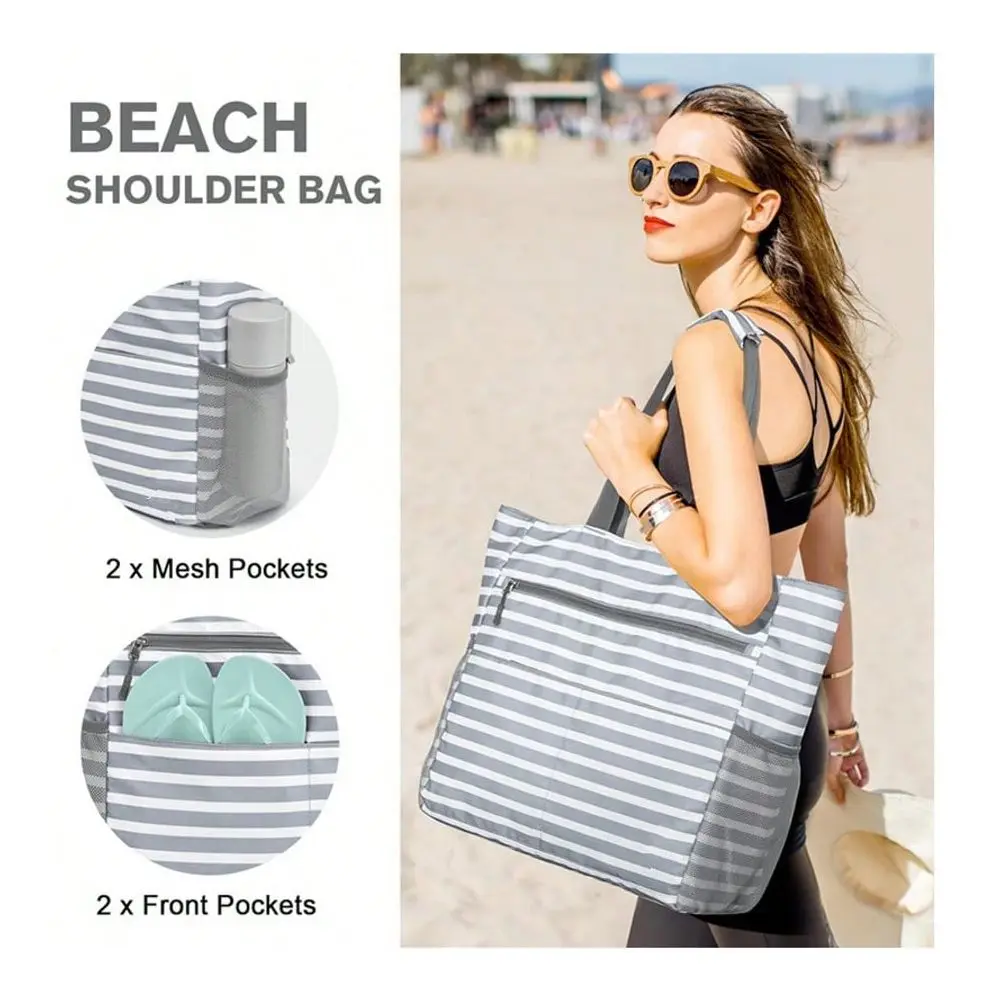 Waterproof Foldable Beach Tote Bag Image 5