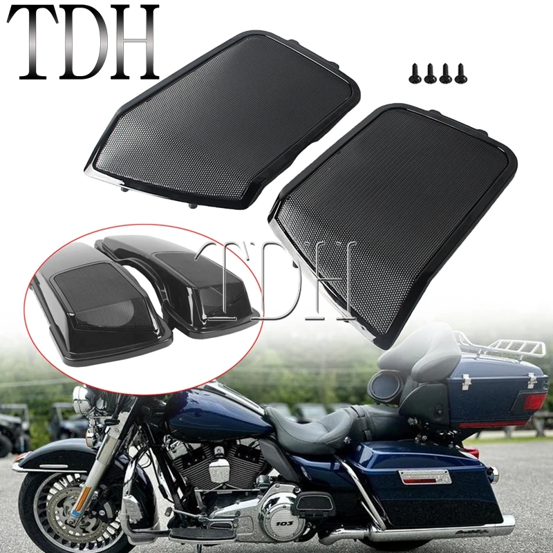 Grille Mesh Cover Saddlebag Lid 6x9 Speaker Grill For Harley FLHX FLHXI Street Glide CVO FLTRU FLTRX Electra Road Glide Custom