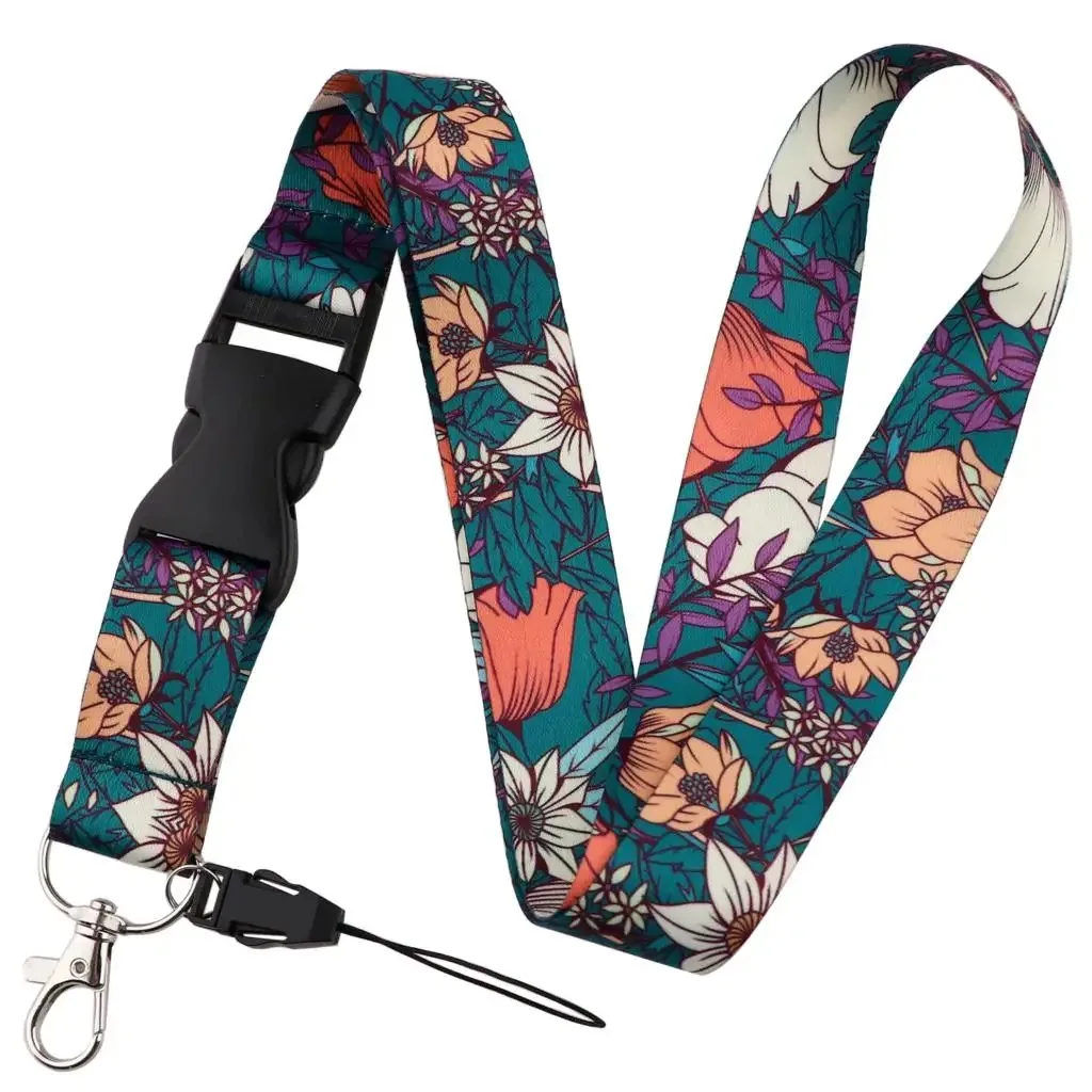 Vlinder Maan Patroon Lanyard voor Sleutel Nekkoord Kaart ID Badge Houder Sleutelhanger Sleutelhouder Sleutelhanger Accessoires Arts Verpleegkundige Gift