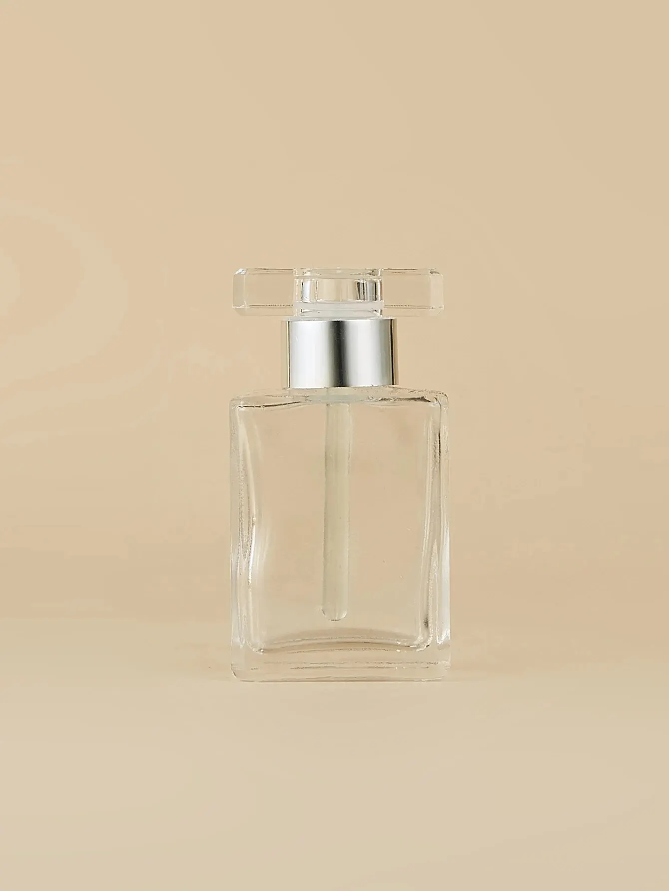 15ml Transparent Essence Bottle with Square Cover - Perfect for Essential Oils, Perfume, and More - Portable and Refillable