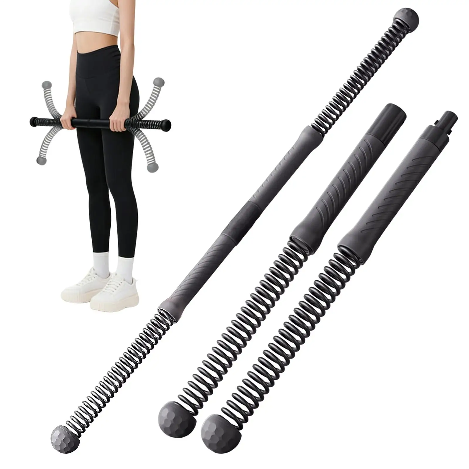 

Exercise Rope 1 Pair Cordless Non Slip Handle Rope Workout Arm Strength Trainer For Training Body Shoulder Back Leg Muscle