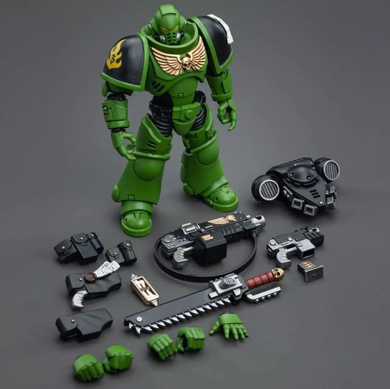 JOYTOY 1/18 figurine 40K salamandres intercesseurs sergent Tsek'gan frère Haecule réédition Version Anime jouet