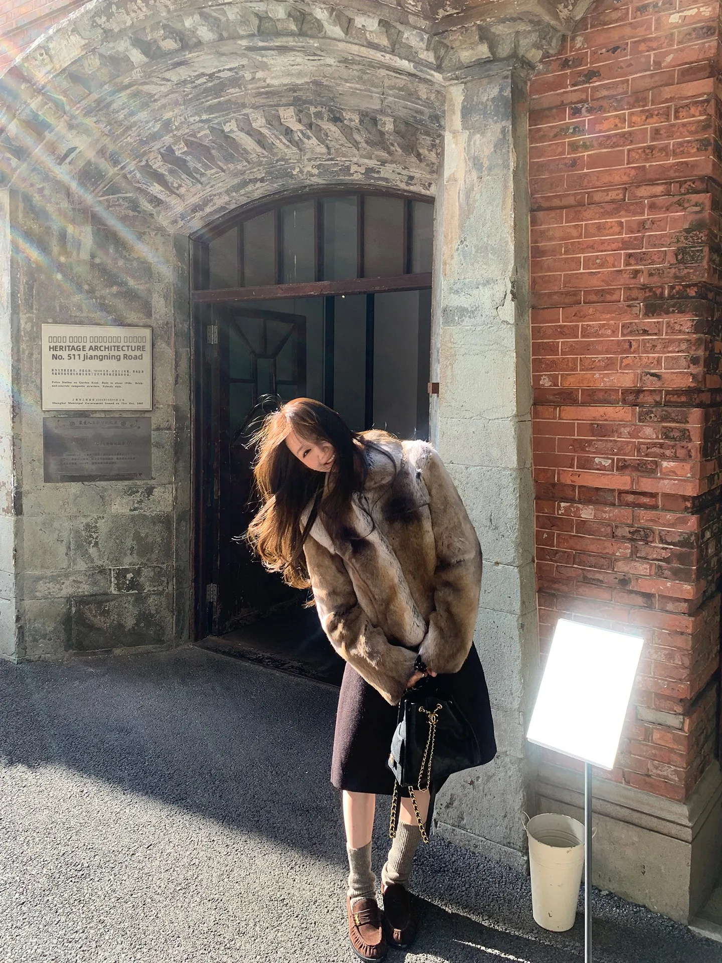 

JAJA Fur Coat Women's Autumn Winter High Faion Rabbit Fur Jaet Luxury Sensation Small Fraance Sle Long Sve Stan...