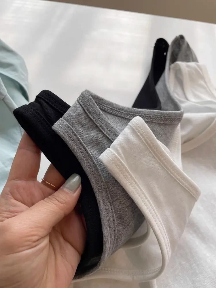 Extra Large 300 Pou Lightweight Breathable Snowflake Cotton U-Ne Strap Vest Women's Spring Summer Versatile  Color ...