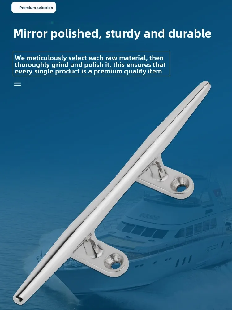 316 Stainless Steel Light Marine Sheep Angle Bolt Wharf Cable Pile Bolt Marine Yacht Parts Speedboat Round Cable Bolt