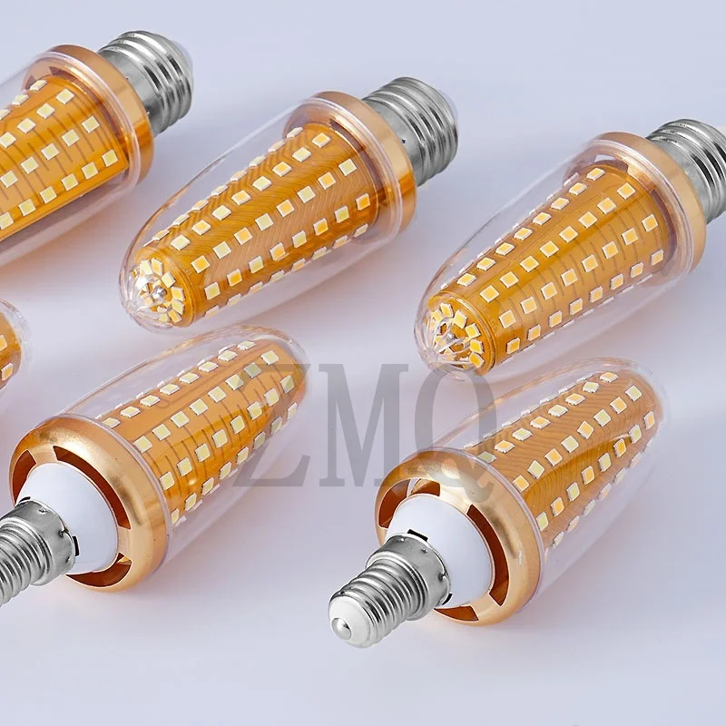 جديد سوبر عمر طويل E27 E14 18 واط 20 واط 24 واط 30 واط LED مصباح لمبة الذرة التيار المتناوب 220 فولت لا وميض 2835 سمد مصباح ليد/الإضاءة