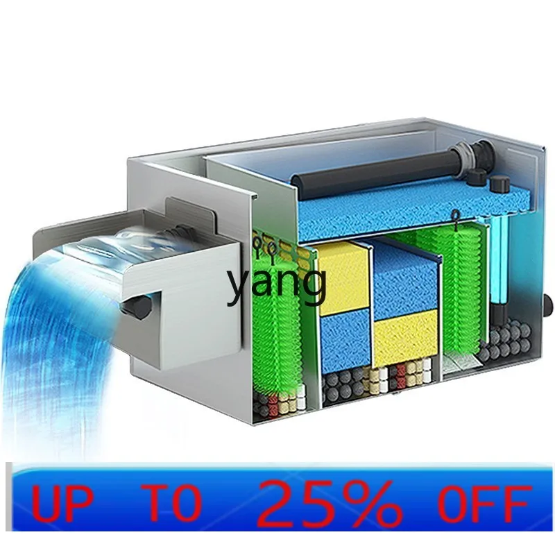 LTT fish pond waterfall filter water circulation system outdoor koi pond external filter box