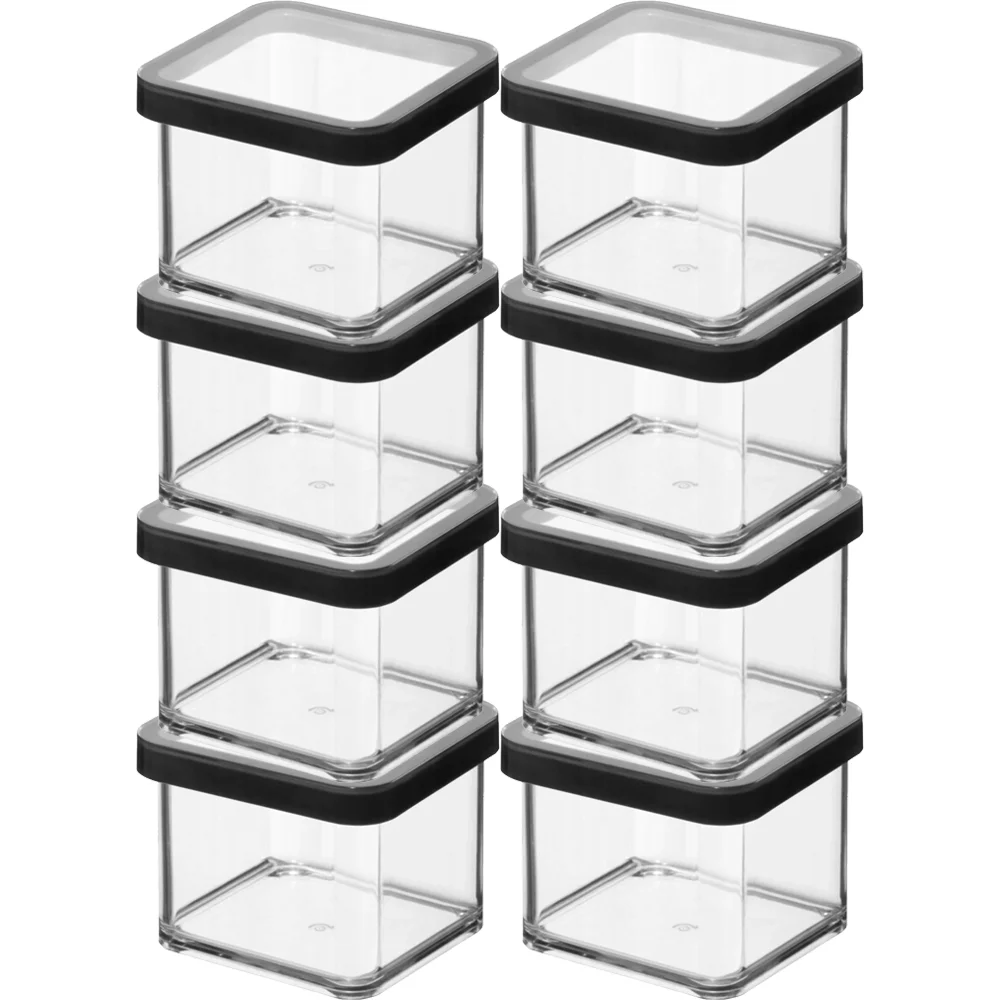 Plastic Containers for Food Treats Square Food 8x500ml Rotho