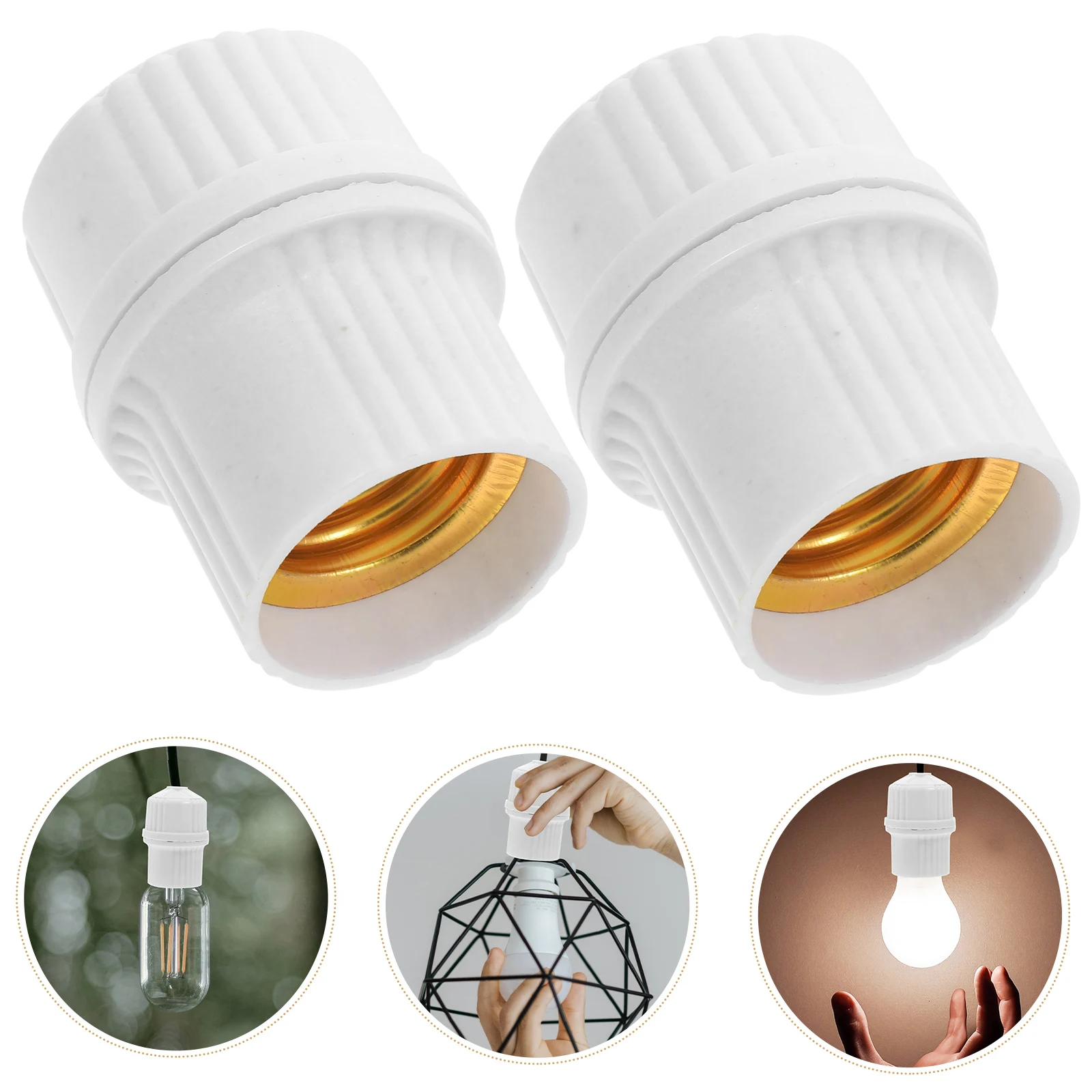 

20pcs Waterproof Lamp Holder E27 Base Adjustable Height Pendant Socket Led Compatible Light Bulb Base Household Lamp Socket