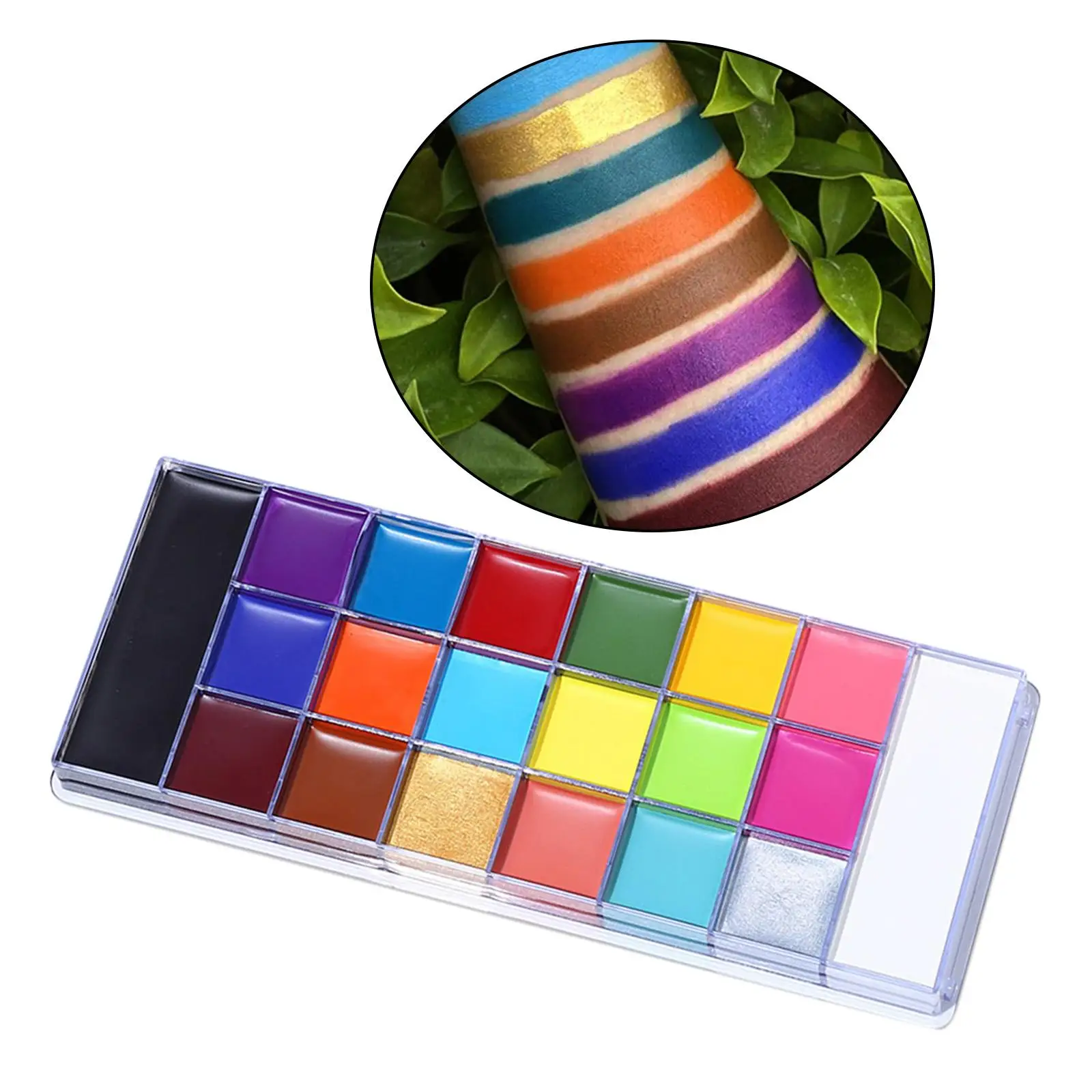 Face Body Paint Professional Christmas Stage Makeup Palette, Hypoallergenic Face