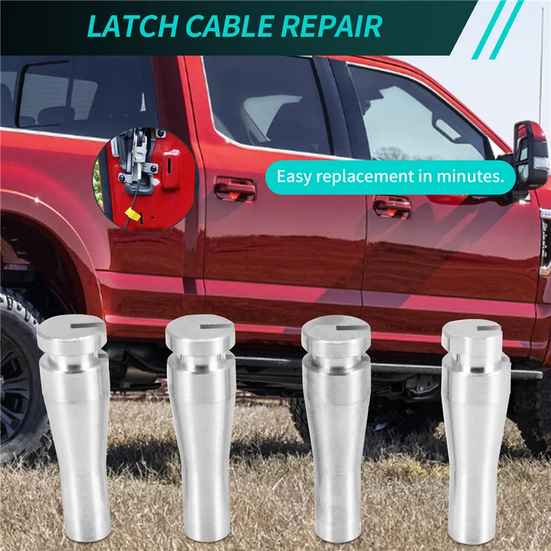 

Car Door Handle Latch Cable Repair Kit Ends Fixes For Ford F150 F250 F350 Ranger Back-T61C