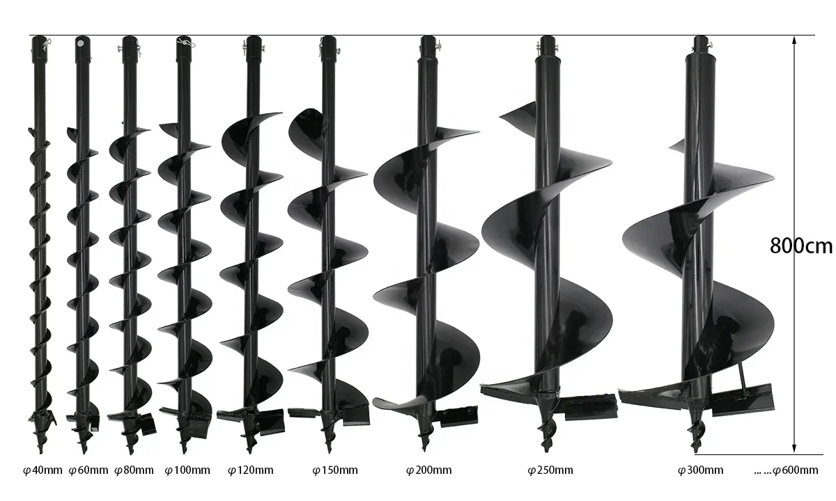 52CC Petrol Post Hole Digger Drill Borer Fence Extension Auger Bits Tree Planting Earth Auger Machine