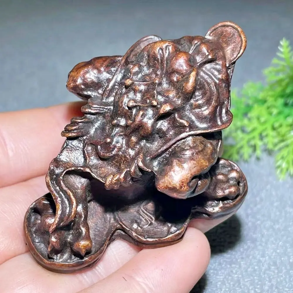 Retro Wealth three-legged golden toad Ornament Decoration Tea Pet Figurines Desk Decor Accessories