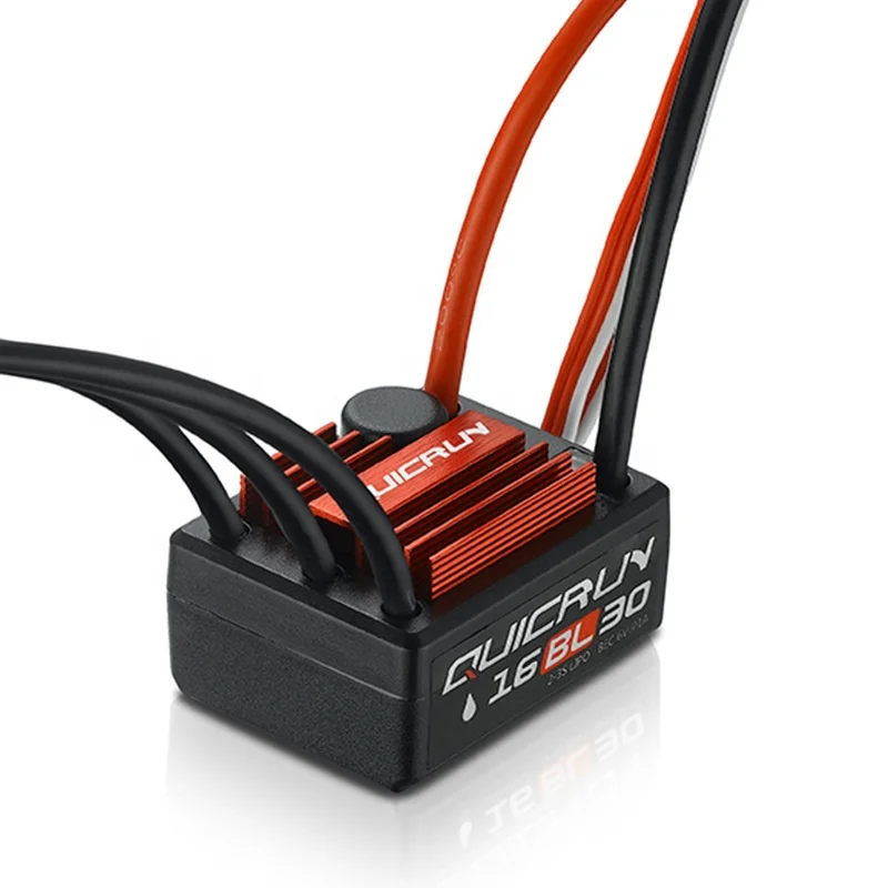Hobbywing QuicRun WP 16BL30 30A مقاوم للماء بدون فرش ESC لسيارة 1/8 1/10 RC Buggy Monster