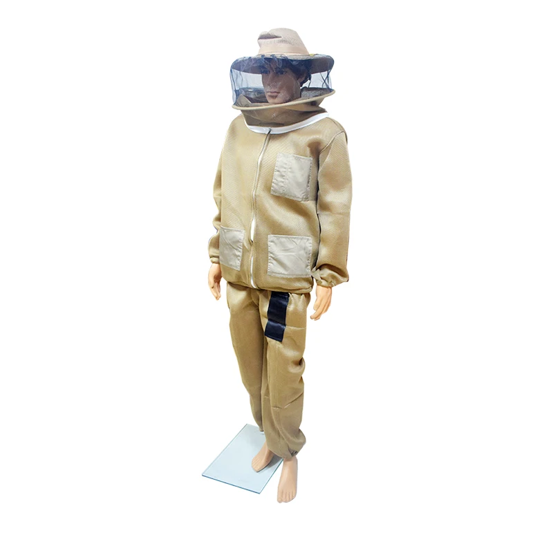 

Separate Type 3D Air Cotton Fabric Ultra Breathable Ventilated Beekeeping Suit Round Veil Professional Anti Bee Protective Suit