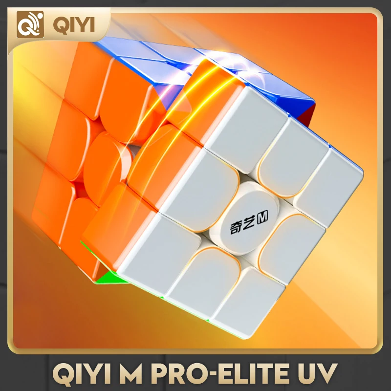 [CubeFun] QiYi M PRO-Elite الإصدار 3x3x3 المغناطيسي الأشعة فوق البنفسجية المكعب السحري المهنية 3x3 لغز ألعاب تعليمية للأطفال للهدايا
