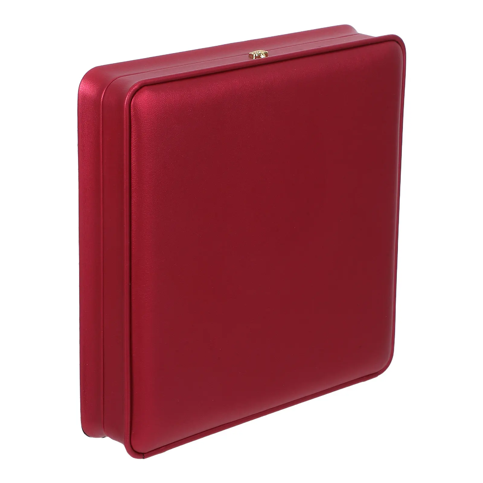 

Квадратная шкатулка для украшений для женщин, органайзер для свадебного дня из искусственной кожи с разделителями для колец, серег, ожерелий, браслетов, для путешествий