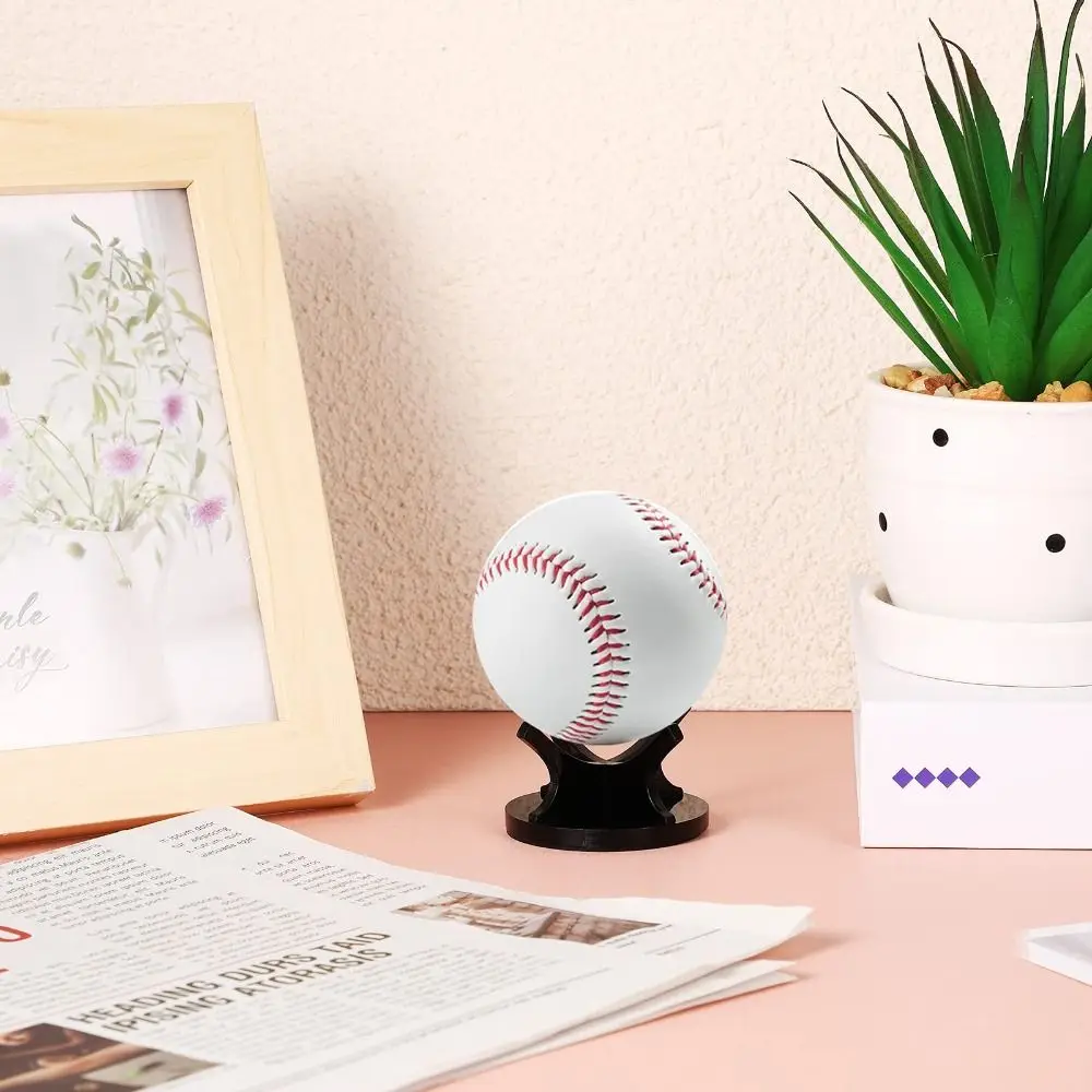 الاكريليك كرة السلة حامل عرض شفاف مقاوم للماء البيسبول عرض الرف حامل مستقر كرات صغيرة حامل كرات الغولف #2