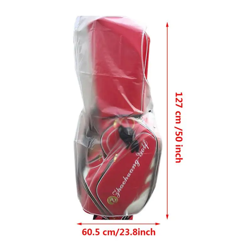 Waterproof Golf Bag Hood Rain Cover Shield Outdoor Golf Pole Bag Cover PVC Durables Dustproof Cover Golf Course Supplies