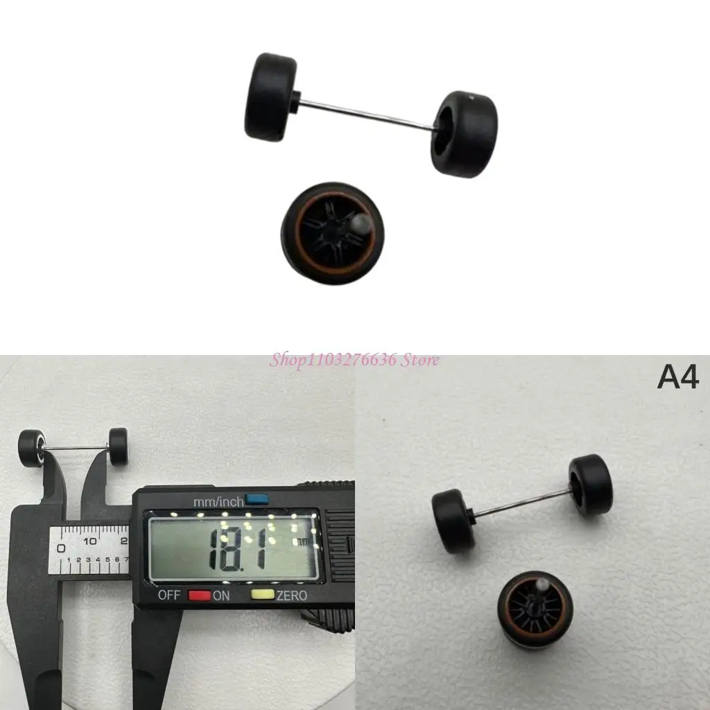 

R6FD 4PCS Durable Remote Control Model For 1/64 Diecast Trucks With Round Rod Axles