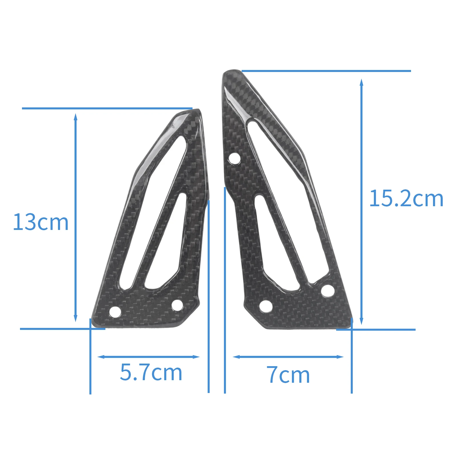 For Yamaha MT10 MT-10 2021 2022 2023 2024 100% Carbon Fiber Heel Plates Motorcycle Heel Guard Foot Peg Mount Plate