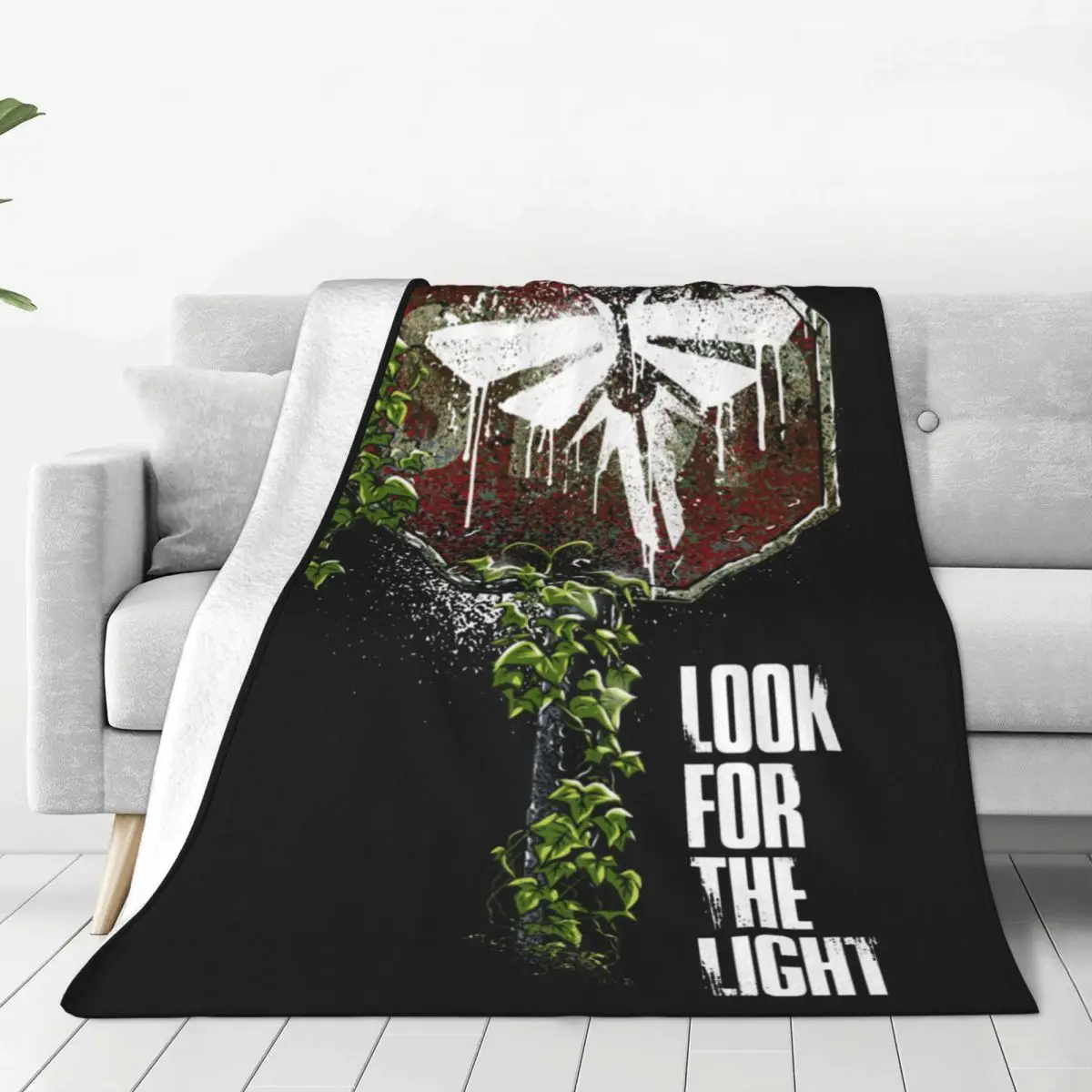 Look For The Light Blankets Fleece The Last of Us Game Lightweight Thin Throw Blanket for Bedroom Sofa Bed Rug