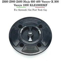 CNC Fuel Tank Cap Cover For Kawasaki Z650 Z900 Z400 Ninja 650 400 Versys-X 300 Versys 1000 KLZ1000DKF