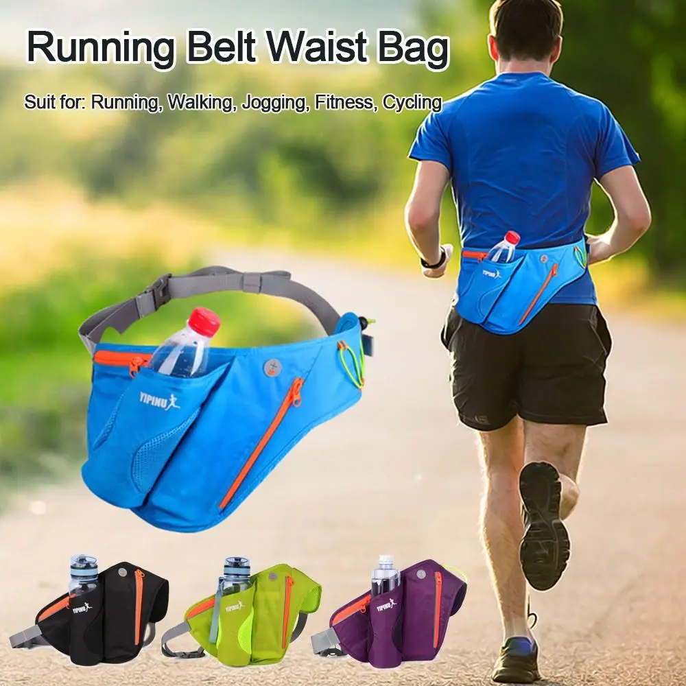 Outdoors Marathon Trail Running Waist Pack Hip Waist Pack Solid Color Sports Fanny Pack Phone Bag Nylon Running Belt Waist Bag