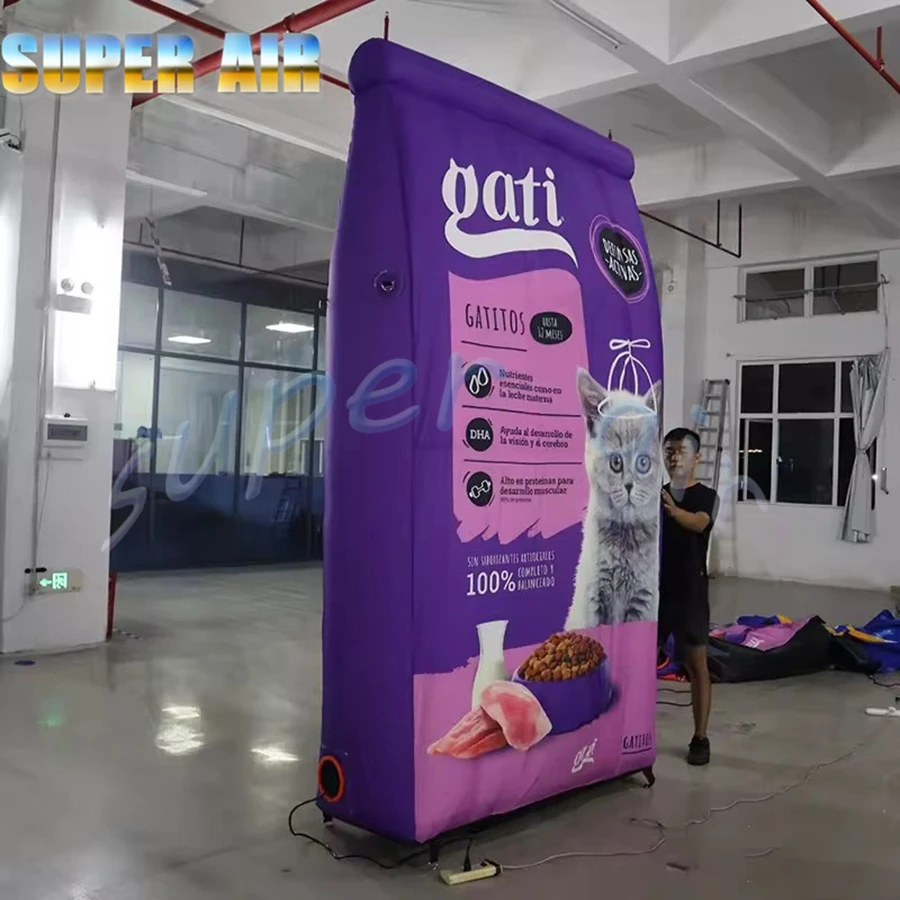 Do użytku komercyjnego reklamowy model ogromnego nadmuchiwanego worka z dmuchawą powietrza na sprzedaż