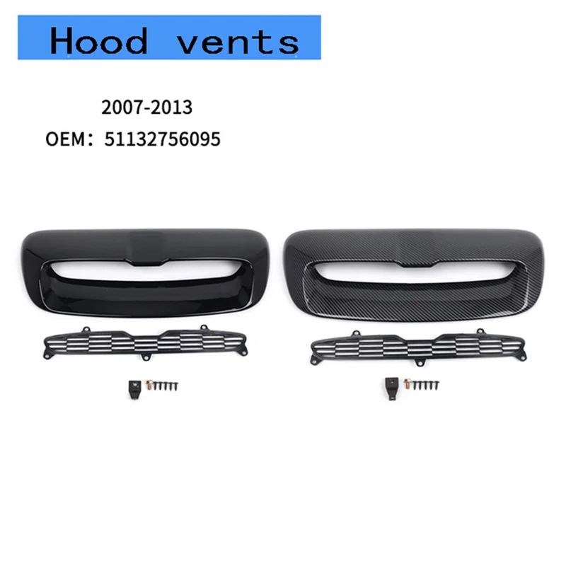 

Carbon Fiber Style For BMW Mini Cooper S R55 R56 R57 R58 2007-2013 Hood Air Intake Vent Scoop Parts