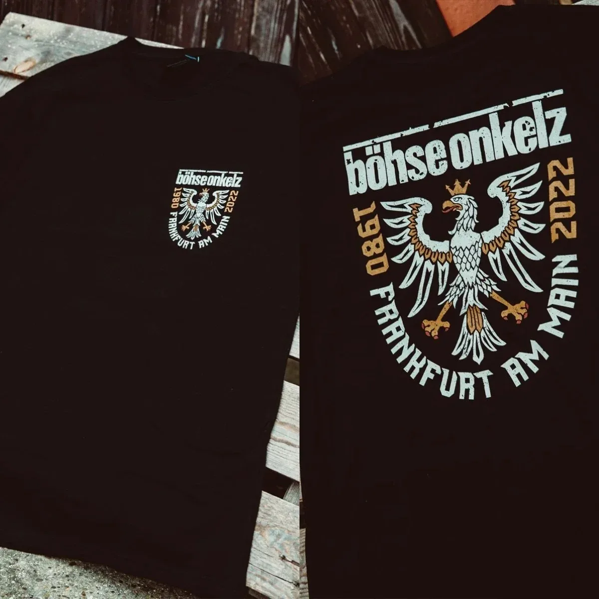 Famous Rock Band Gehasst Verdammt Vergöttert II Böhse Onkelz Graphic Print T-shirt Men Women Cotton Loose Casual Oversized Top