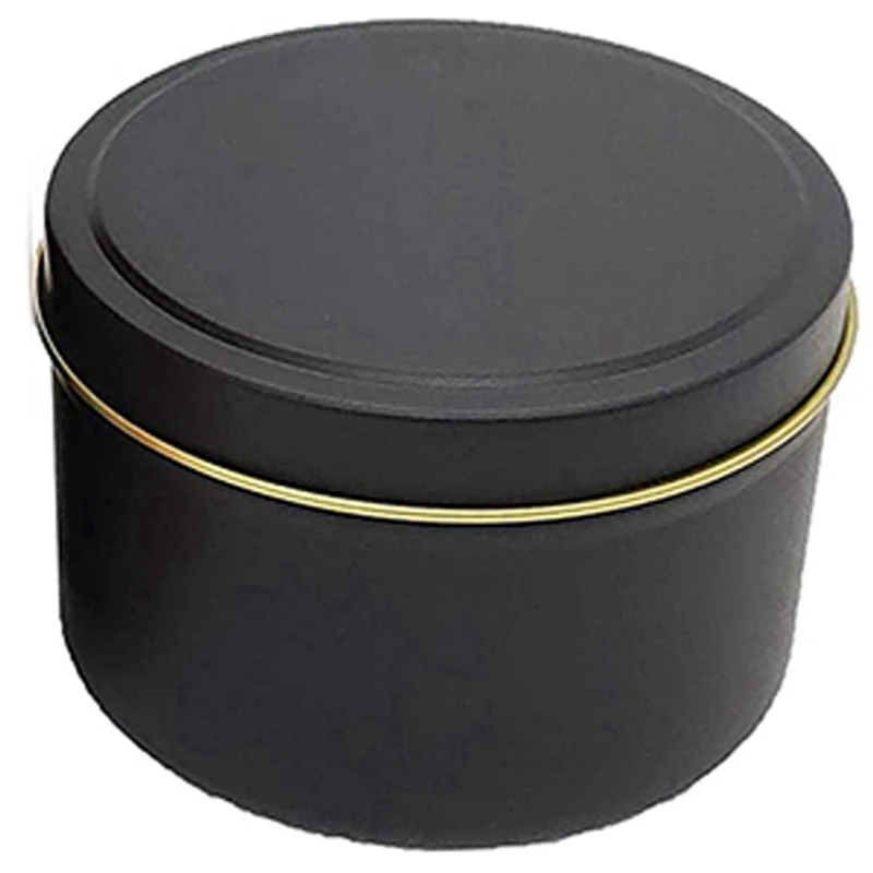 Candle Tins, 72 Piece, 4 Oz Metal Candle Containers For Making Candles, Arts & Crafts, Dry Storage,Black