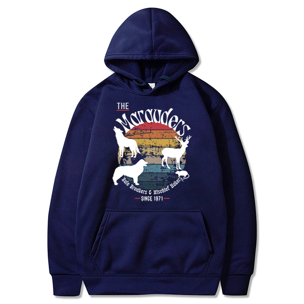 Vintage Marauders Hoodie Wizard Dark Academia Bookish เสื้อ Hp Magic School เสื้อกันหนาว Wizard Booktok Merch อินเทรนด์ Hoodies