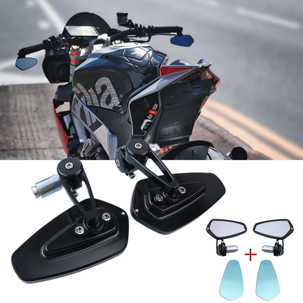 Motorcycle handlebar rearview mirror CNC aluminum alloy handlebar mirror For Aprilia RSV4 RF RSV4 RR RSV4 R Tuono V4 RR Tuono V4