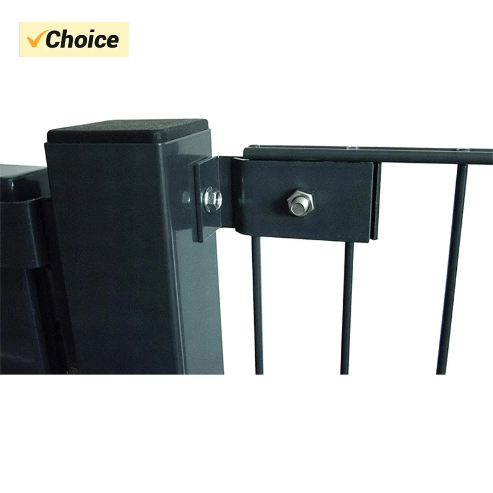 

Mesh Panel Installation Kit Double Wire Mesh Fence Fasteners For Fixing Fence Mesh Panels Black