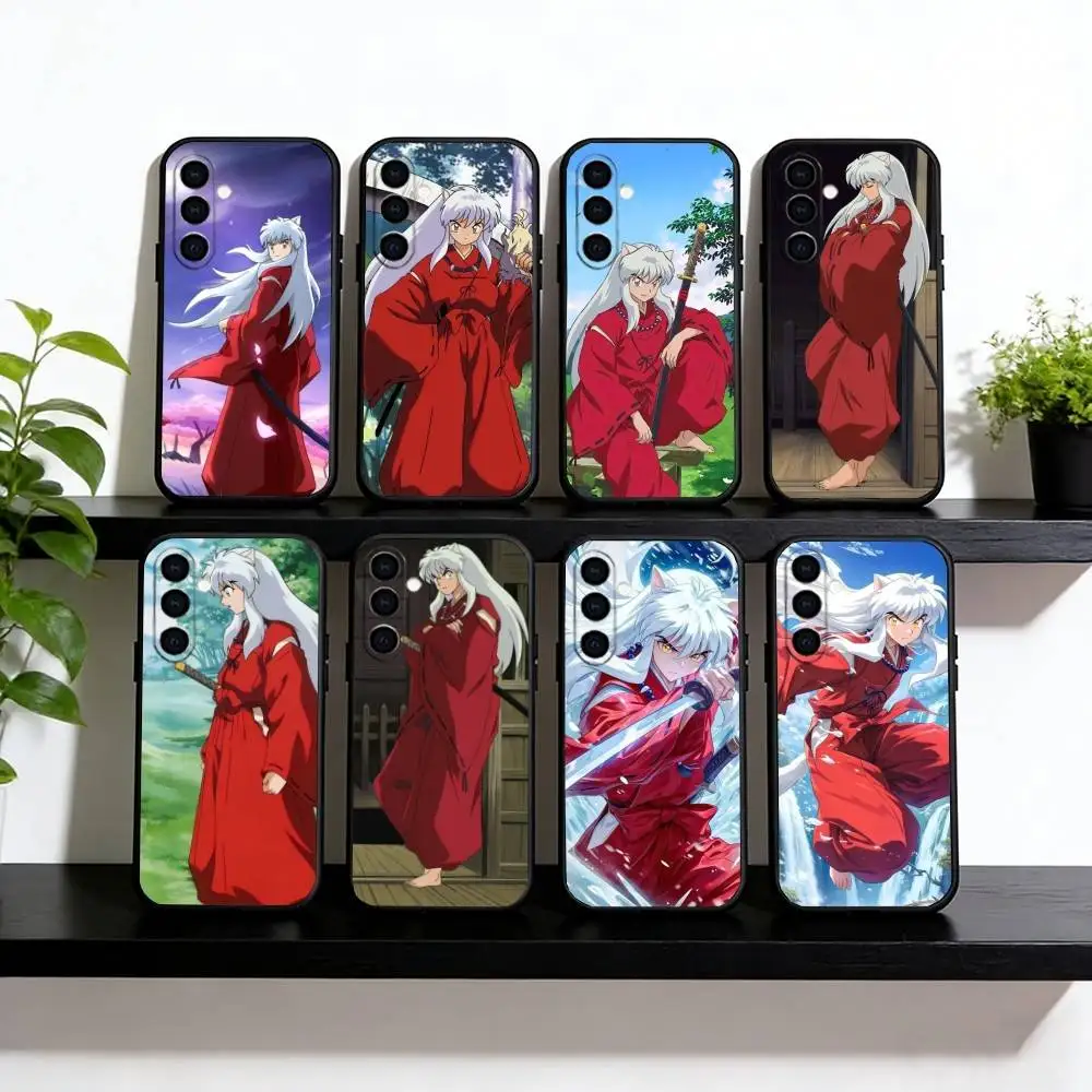 Inuyasha Phone Case For Samsung Galaxy A73,A72,A71,A70,A53,A52,A51,Soft Silicone Black Cover