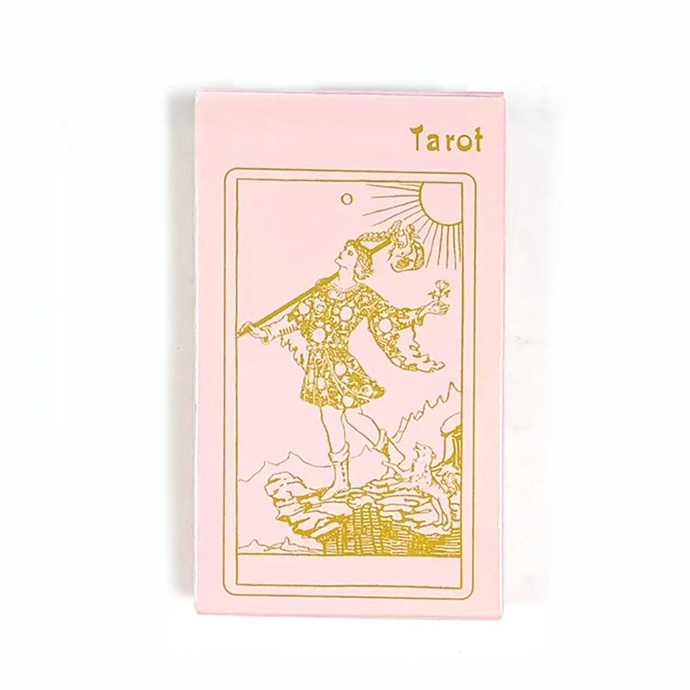 بطاقات التارو سطح السفينة 78 قطعة لسهولة المبتدئين في حفلة العرافة المستقبلية لعبة الطاولة ، لعبة التخييم ، لعبة عيد الميلاد والعام الجديد #2