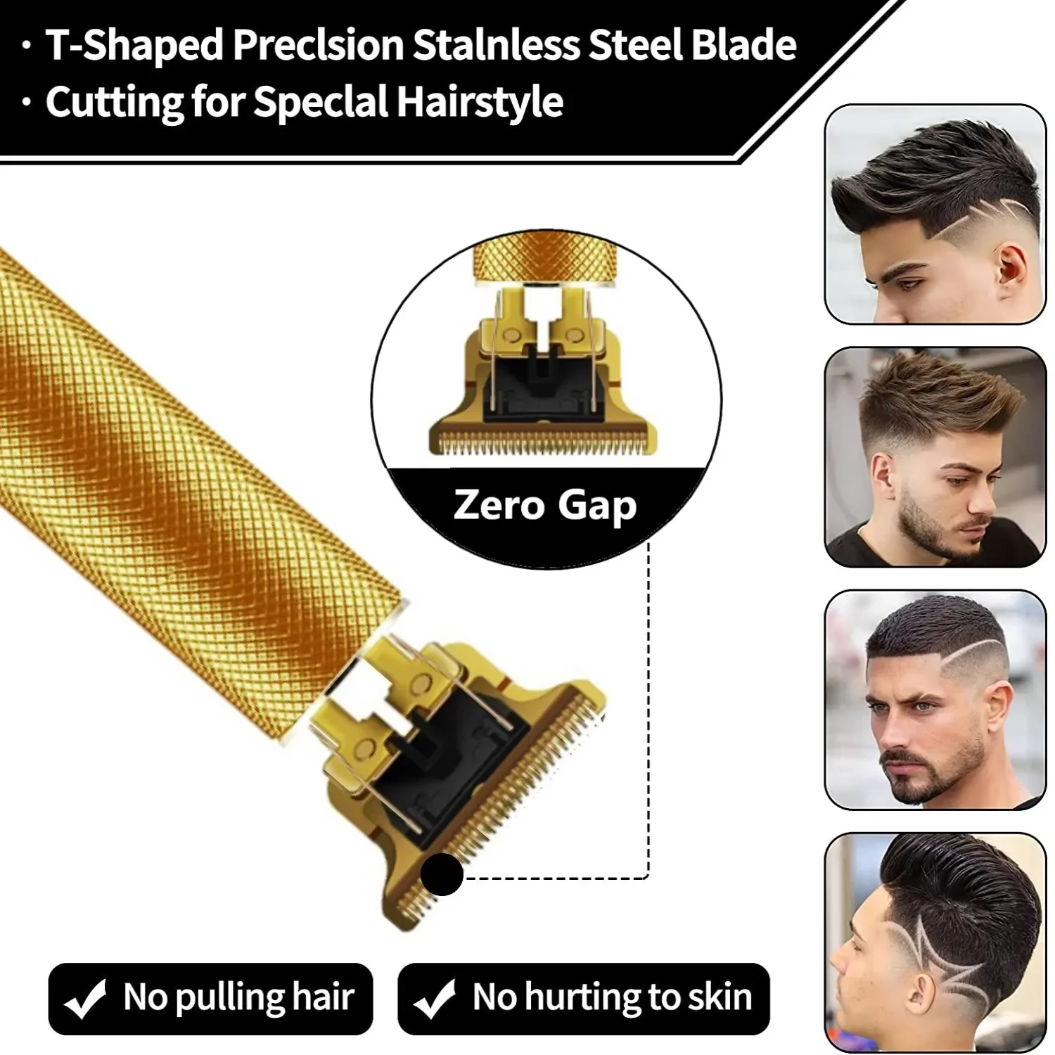 Kemei Hair Clipper KM-1949 Electric Barber Full Metal Professional Hair Trimmer Set For Men Beard Finishing Hair Cutting Machine