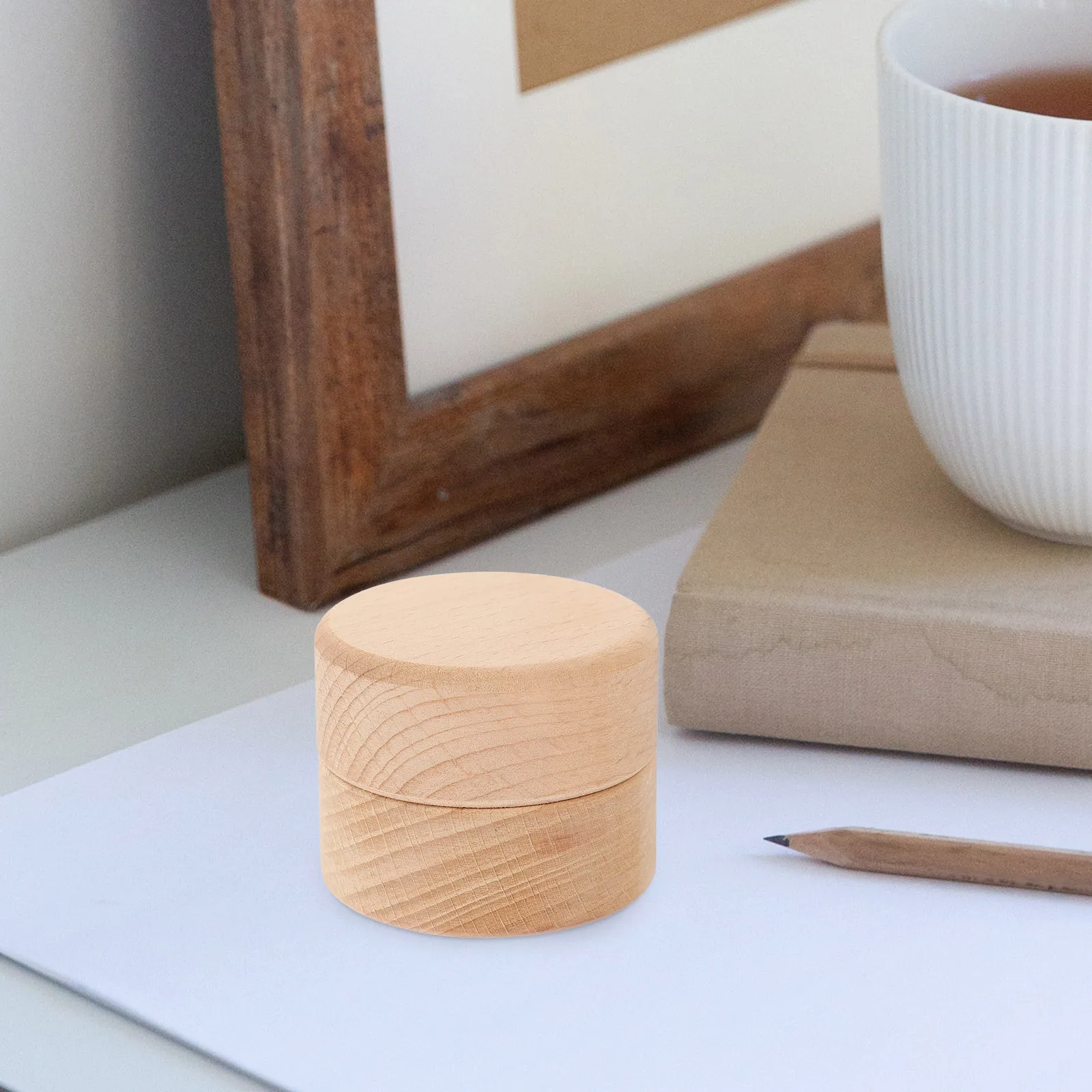 Baby Teeth Keepsake Box Wooden Tooth Collection Case for Infants Portable Small Trinket Holder Creative Gift for Newborns Unisex