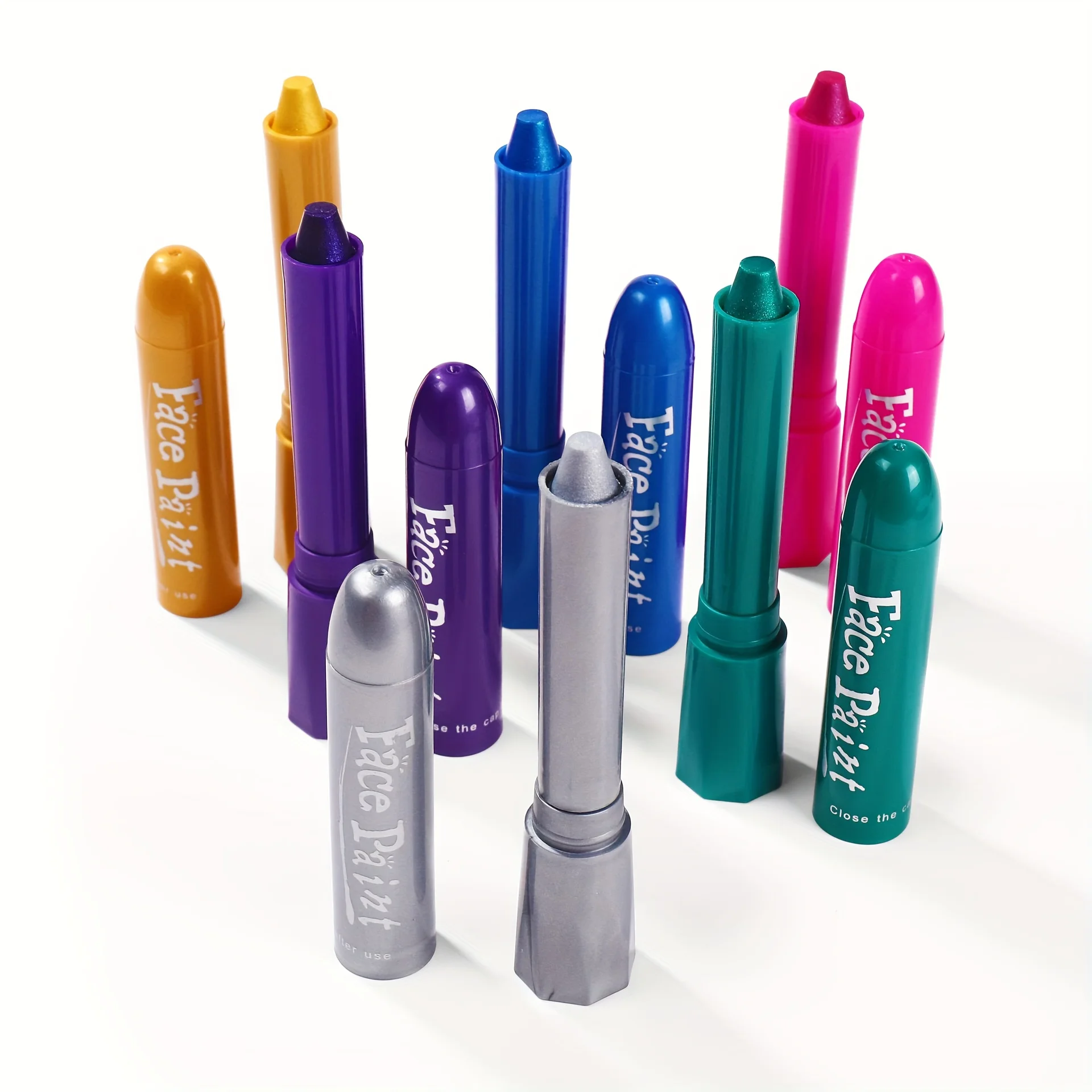 6-color metallic face painting, human body painting, festival events, face painting, crayons, easy to carry and clean